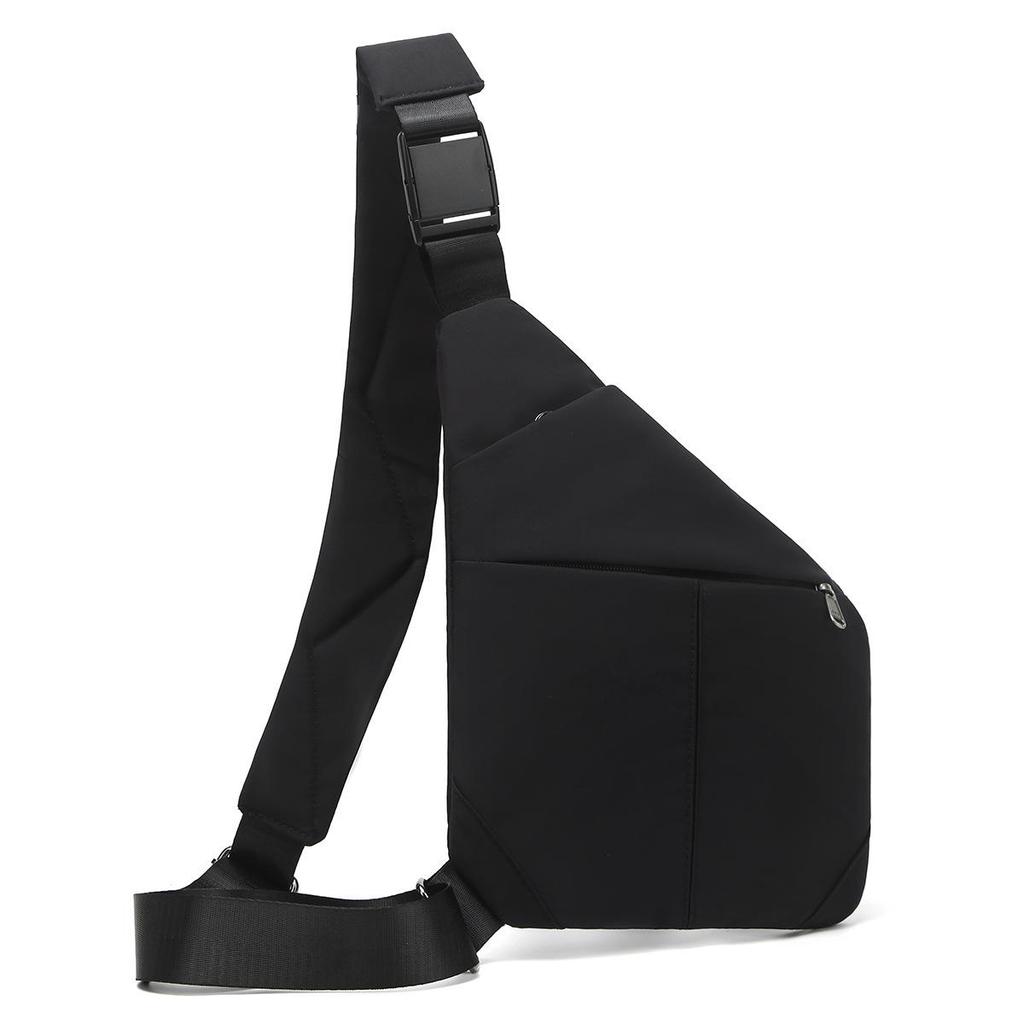 Men's Multifunctional Crossbody Triangle Bag - Casual Shoulder and Sports Chest Bag for Outdoor Cycling