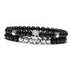 Geometric Skull Demon Bead Bracelet With Diamond Finish For Men And Women