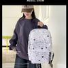 Schoolbagins Style New Star Couple Backpack Large Capacity Junior High School Student Schoolbag High Value Travel Backpack Tide