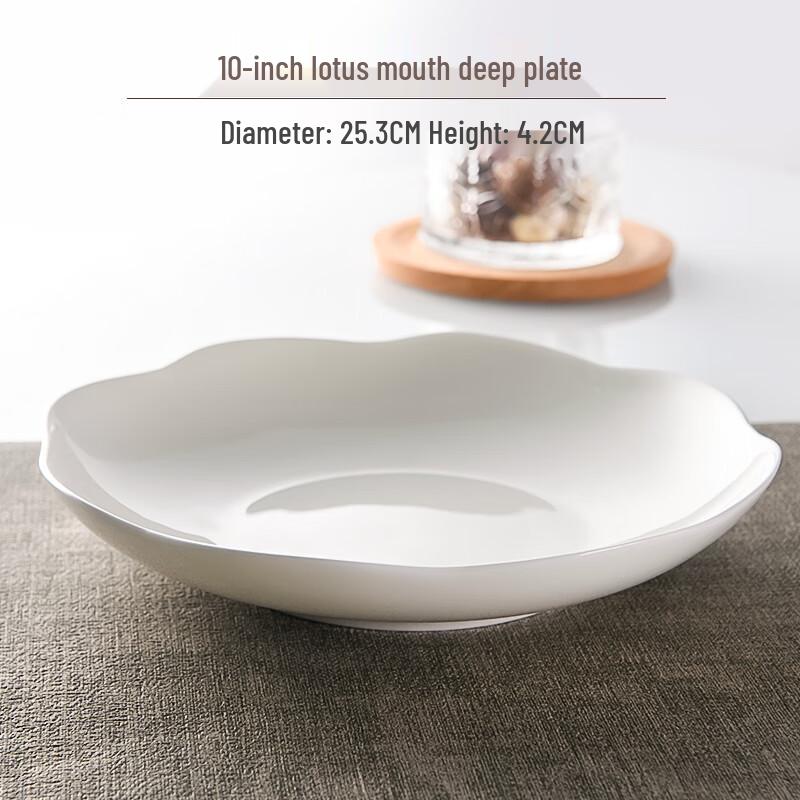 Qianxing 10-inch Ceramic Dinner Plates, Set of 2