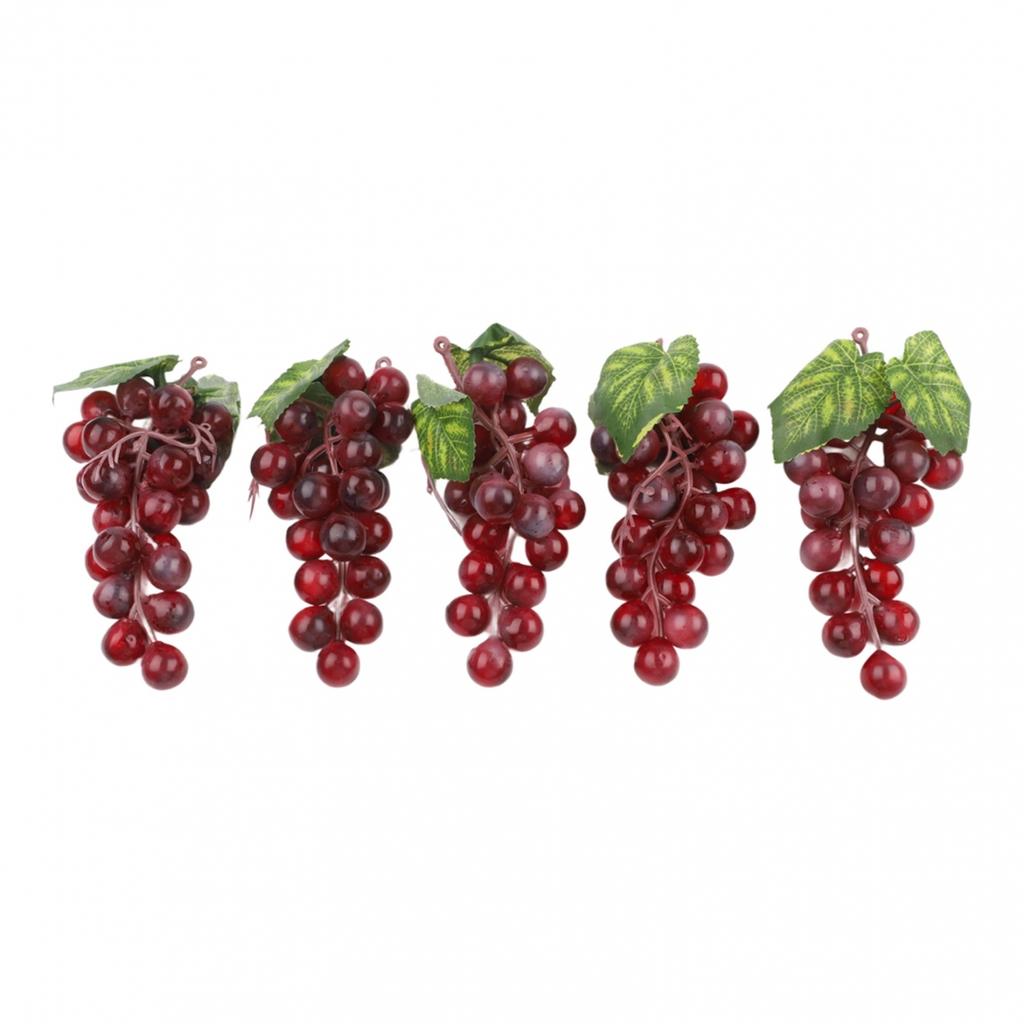 Convenient Arranging Sets Artificial Grape Clusters PVC Grape Bunches