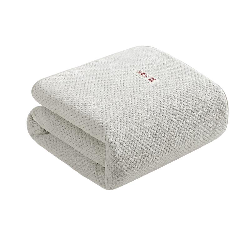 Muji-Style Antibacterial Coral Fleece Bath Towel
