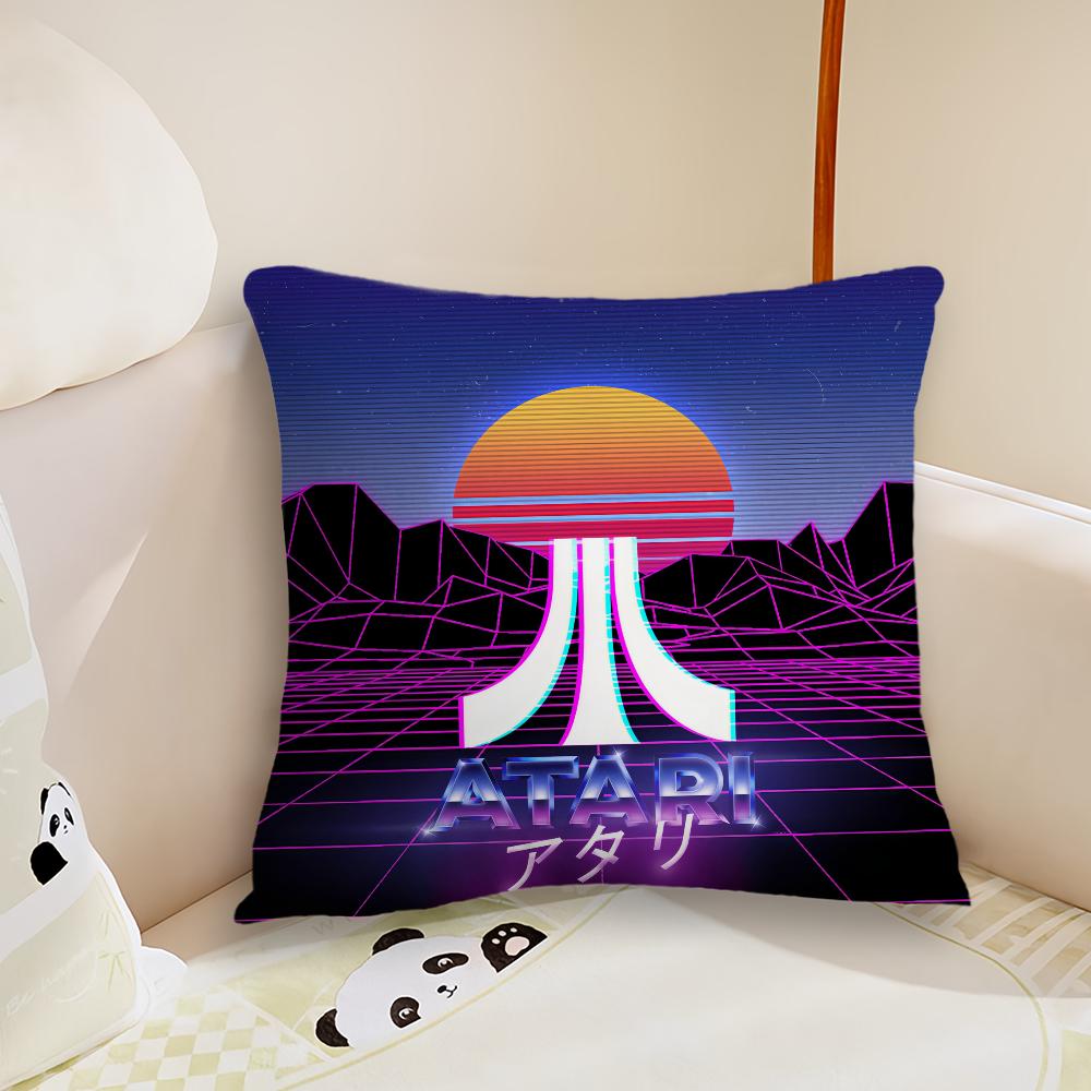 Классическая Модная Игра A-Atari-S наволочка Подушка Гостиная Изголовье Спальня Офис Подушка Подушка Диван Подушка для Дневного Сна Наволочка 22x22Inch