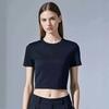 European and American Large-size Open-navel Short-sleeved T-shirt Women's Summer New Slim-fitting and Thin Y2K Spice Girl Top Trendy