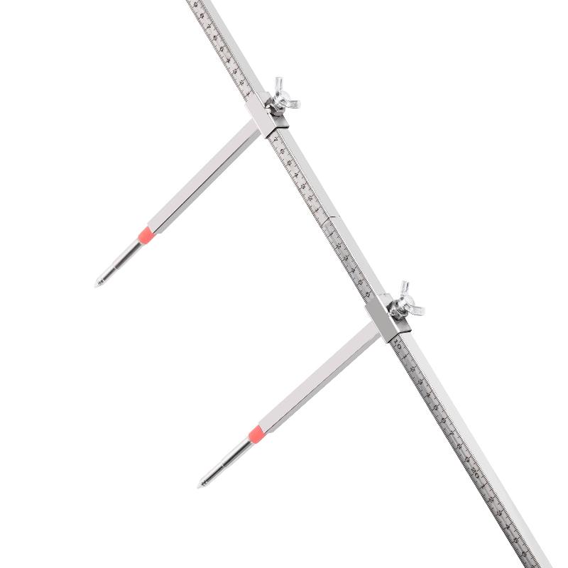 Stainless Steel Car Sheet Metal Tools Accident Body Beam Repair Correction Inspection Two-dimensional Measuring Tape