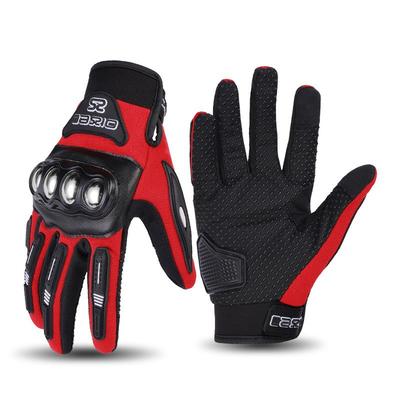 Mens Summer Motorcycle Gloves Breathable Touchscreen Anti-Slip Riding Protective Gear Scooter Off-Road Cycling Safety