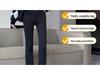 2023 Summer High Waist Black Slit Straight-Leg Petite Jeans