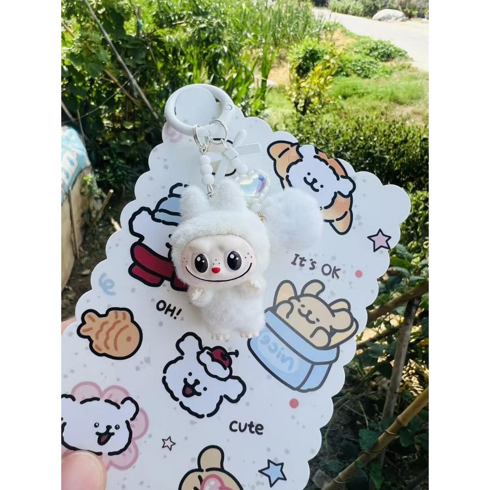 

Флокированная тряпичная подвеска CM Сумка для девочки Милая подвеска-кукла для студента Брелок ручной работы 1pc