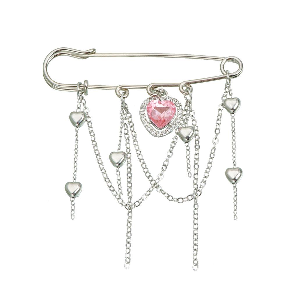 Love Moon Element Tassel Brooch Clothing Light Luxury Functional Pin Accessories