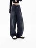 Women's Retro Harajuku Wide-Leg Jeans with Pockets - Oversized Korean Street Fashion for Autumn