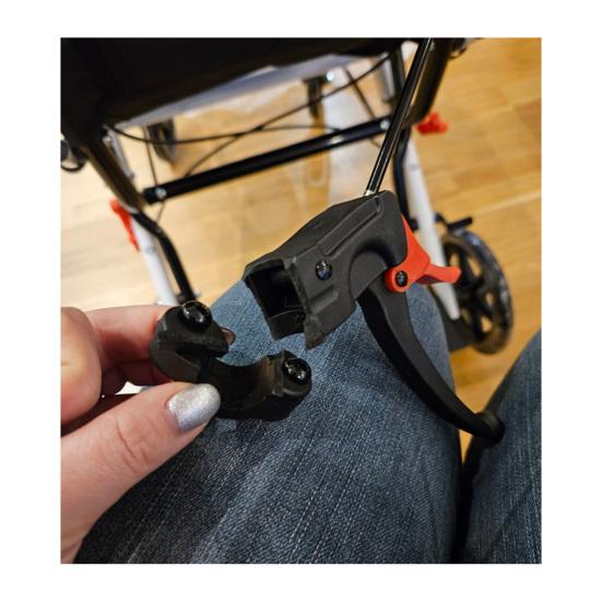 Folding Wheelchair Lightweight Portable Transit Travel Chair Ergonomic Design Wheelchair with Adjustable Safety Strap Carbon Steel Frame PU Wheels