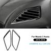 Real Carbon Fiber For Mazda 3 Axela 2014 2015 2016 2017 2018 LHD RHD Car Dashboard Both Side Air Outlet Accessories Sticker gbmqn50