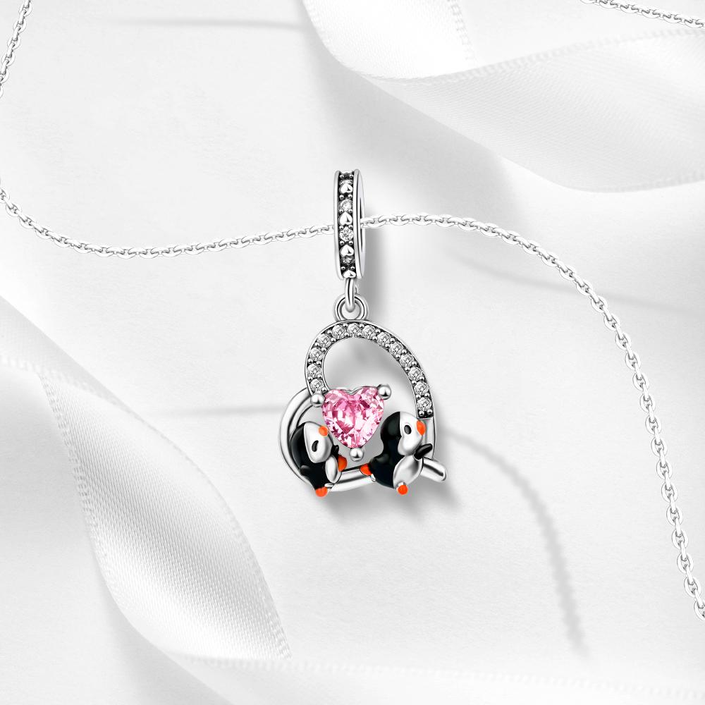 Simple Copper Penguins & Cats & Koalas Dangle Charm Fits Original Bracelet Diy Cute Animal Necklace Pendant Gift