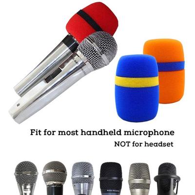 5PCS Replacement Microphone Sponge Cover Thickened Mic Dust Proof Covers Foam Mic Pop Filter for Studio Interview Karaoke DJ