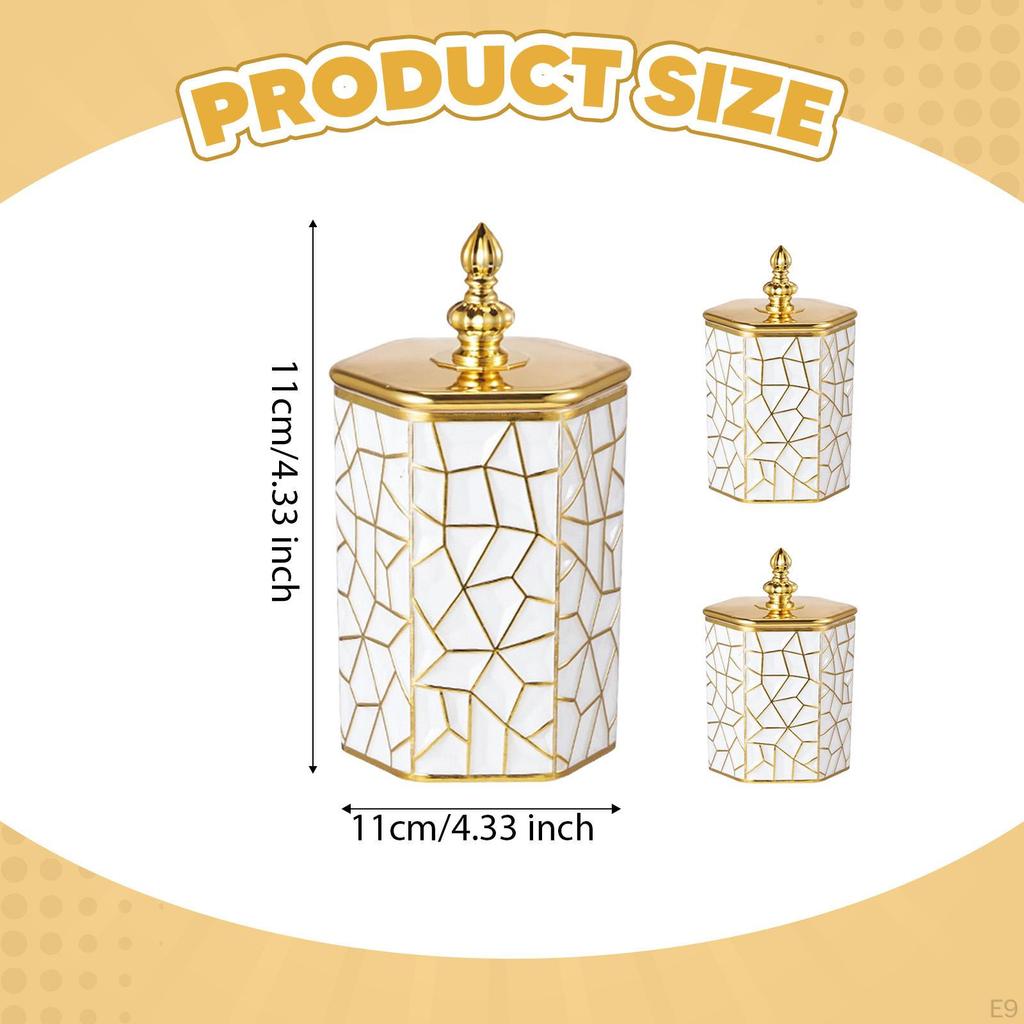 Set of Storage Jars with Lids, Food Containers, Kitchen Storage, Airtight Sealing , Decorative,
