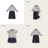 Girl Spring Dress Up Kids Cotton Long Sleeve Suit With Lace Trim For Ages 3 To 8