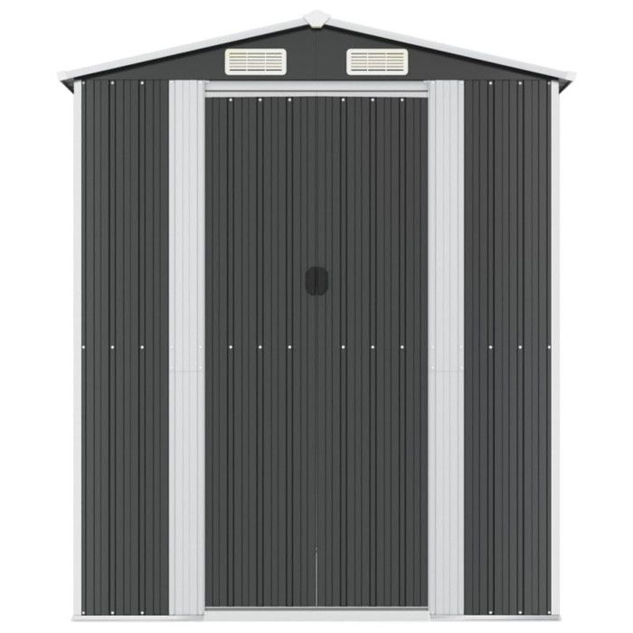 3147454 vidaXL Abri de jardin Anthracite 192x606x223 cm Acier galvanisé