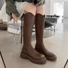 Designer Women's Shoes Luxury Round Toe High Boots Winter Non Slip Knight Boots for Women Fashion Women's Boots Zapatos De Mujer