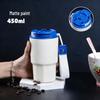 Compact Ceramic-Lined Coffee Thermos for Women - Stylish Stainless Steel Insulated Cup