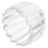 Clear Glass Pumpkin Lamp Shade Handcrafted Decorative Pendant Light Fixture Cover for Bedroom Living Room Study Rustic Farmhouse