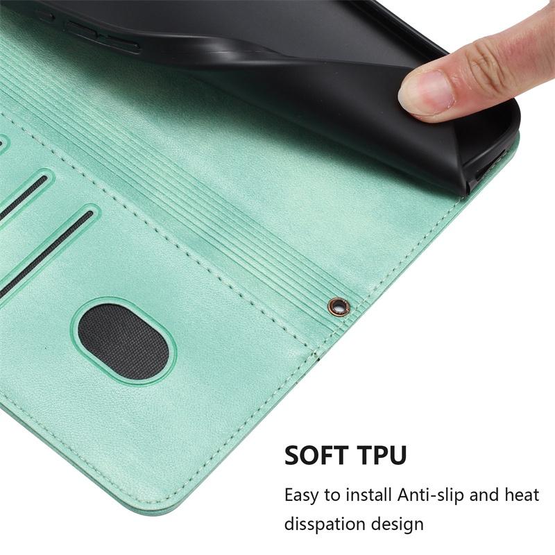 Casing For Realme C11 2021 C12 C15 C17 C20 C21 C21Y C25 C25S C30 C30S C55 4G Leather Wallet Pocket Card Slots Flip Case Cover