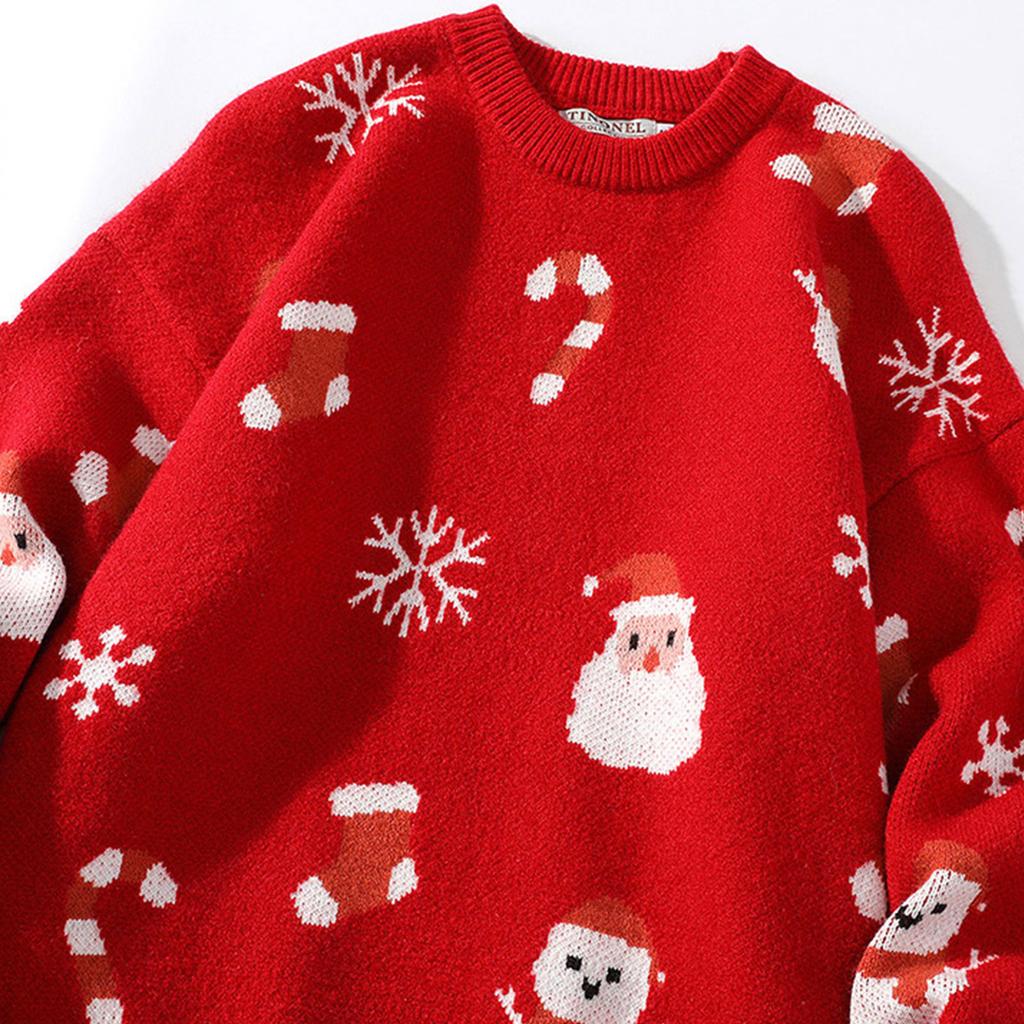 Fashion Leisure Long Sleeve Slim Fit Knitted Sweater Pullover Sweater