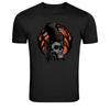 Grim Reaper Skull Graphic T-Shirt Gothic Death Halloween Tee