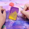 Trichter-Diamanten-Maltablett, große Kapazität, DIY-Mosaik, Tary Art Crafts, 5D, handgefertigt, Kunststoff, lila, Kunsthandwerk, Werkzeugzubehör