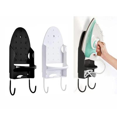 Portable Iron Holder Wall Mounted Electric Iron Storage Rack Stand Heat-resistant Hanging Hook Hotel Home Ironing Board Hanger