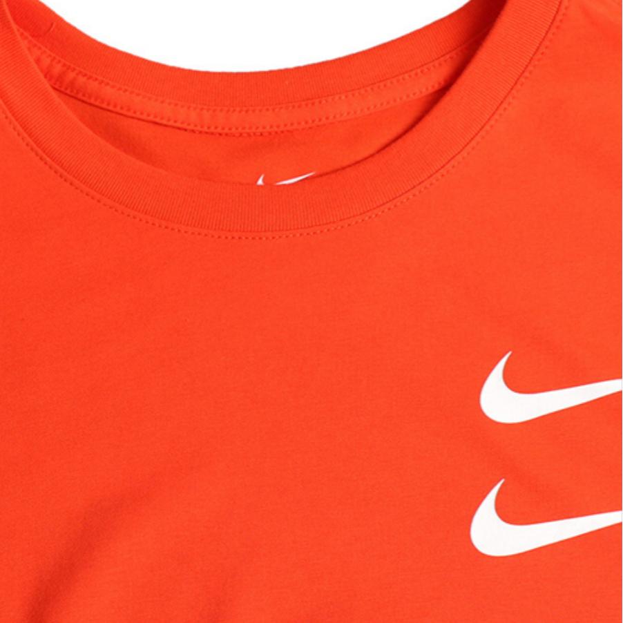 Nike Double Swoosh Crew Neck Long Sleeve T-Shirt Men Tops Orange CK2260-891