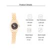 Fashion luxury ladies quartz watch rhinestone alloy material, suitable for daily wear, Christmas and other holiday gifts
