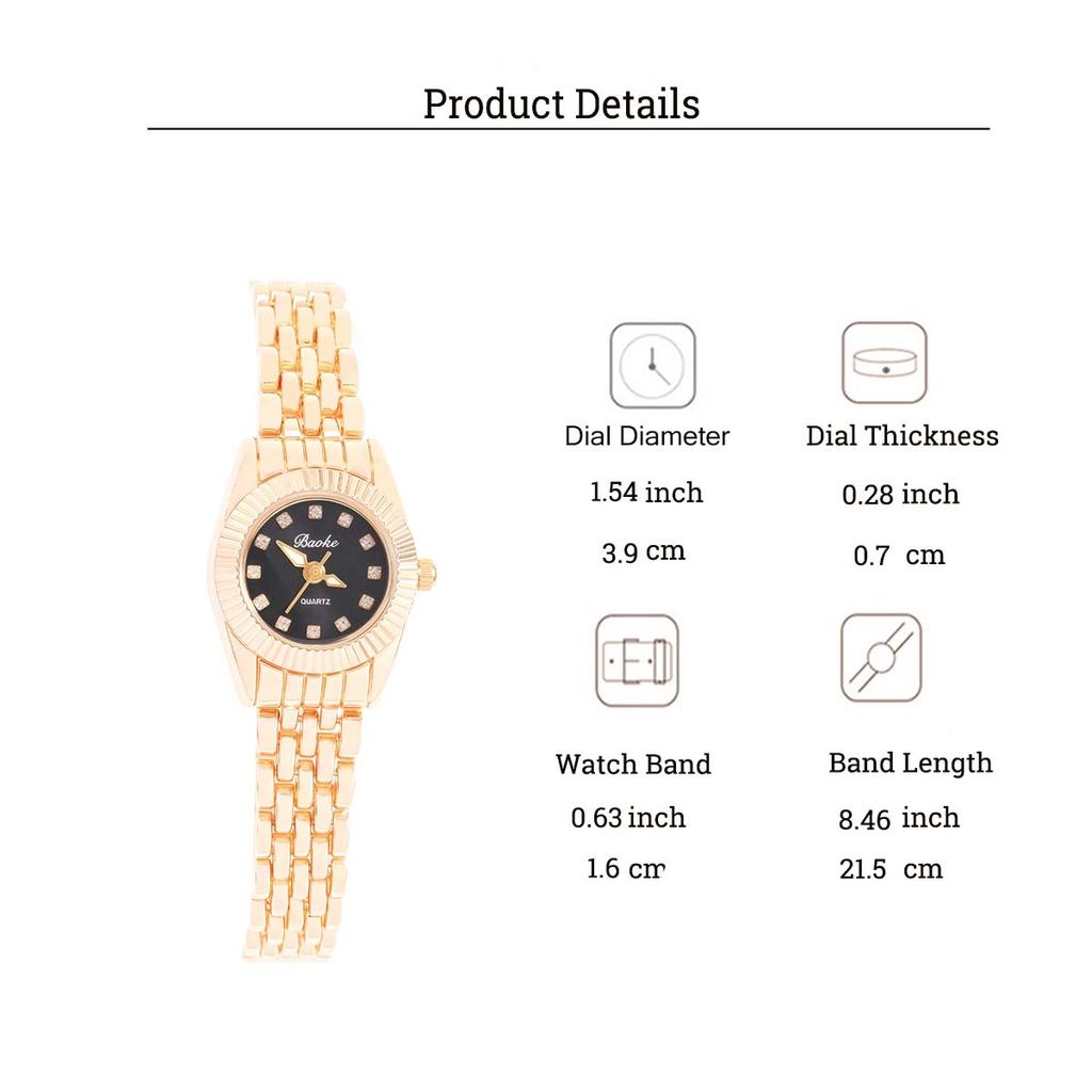 Fashion luxury ladies quartz watch rhinestone alloy material, suitable for daily wear, Christmas and other holiday gifts