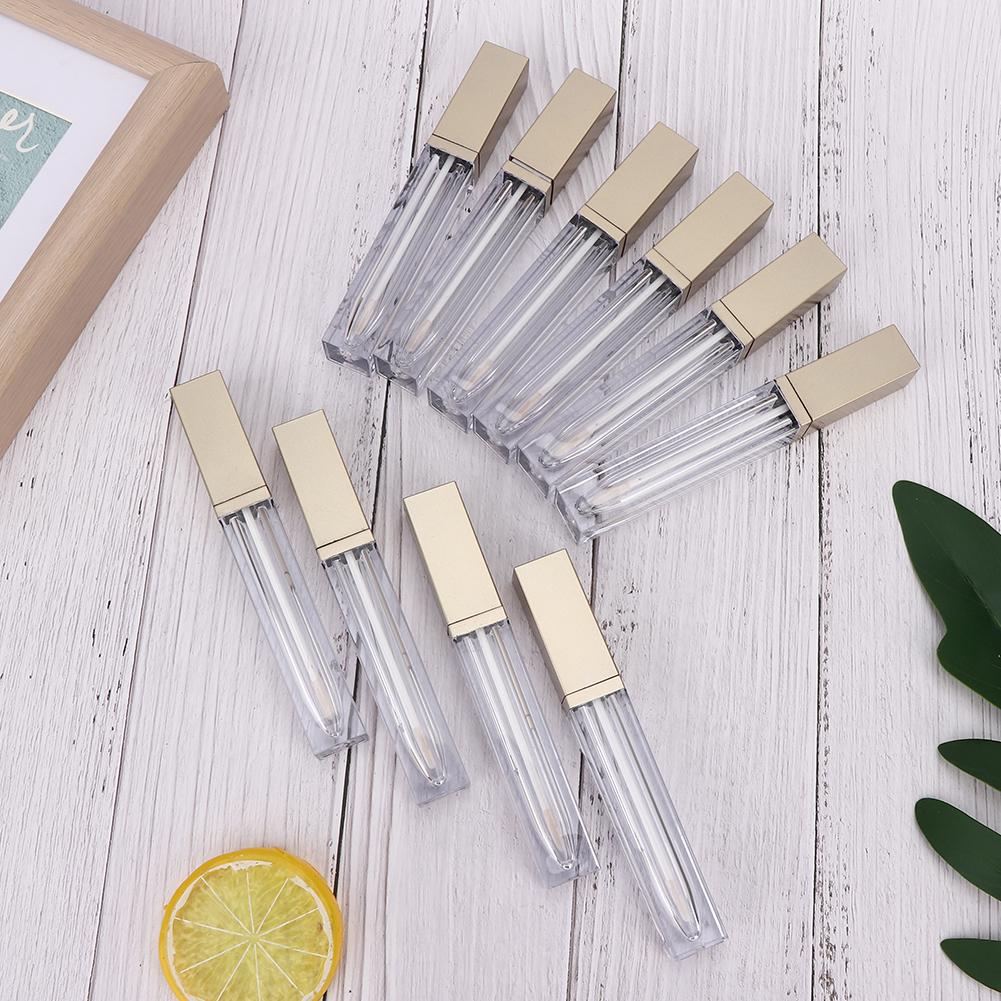 10Pcs 6ml DIY Plastic Lip Gloss Tube Empty Cosmetic Lip Gloss Container Lipstick Bottle