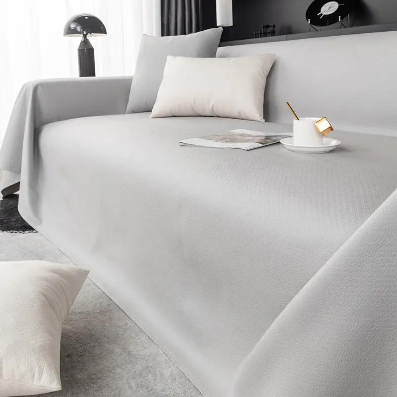 Wasserabweisende Windel-Sofabezug Jede Jahreszeit Einheitsgröße Sitzkissen Moderner Stil Dezenter Eleganter Anti-Rutsch Vollständiger Bezug Lederbezug 90x90cm