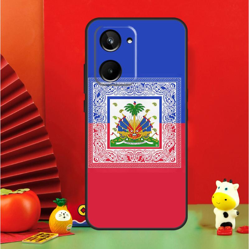 

Vintage Haiti Haitian Flag For Realme 15 Pro GT7 GT6 10 11 12 13 14 Pro Plus C67 C63 C61 C55 C51 C53 C35 C75 C65 Case Realme 11 Pro