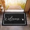 Anti Slip Letter Absorbent Mat Flower Door Mat Stain-resistant Bathroom Mat  Wet Areas