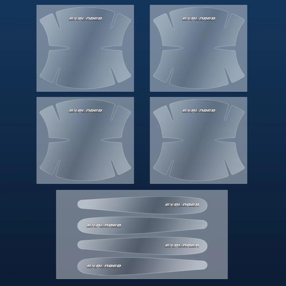 Car Sticker Ford 8pcs Transparent Car Door Handle Protector Film Sticker Anti Scratch Decal For Ford Fiesta Mondeo Fusion Explor