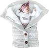 Warm Baby Sleeping Bag, Knitted Sleeping Bag for Newborns 0-12 Months (3)