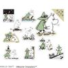 World Craft Moomin Glitter Flake Aurora Moomin and Stickers, Foil, Snufkin, MOKFS-111