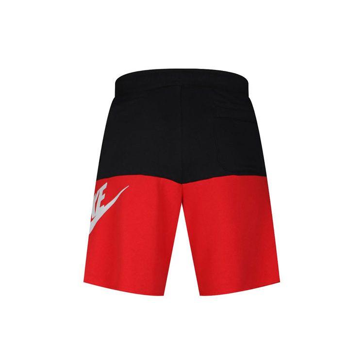 Nike Large Logo Sports Shorts Men Bottoms Black Red CJ4353-011