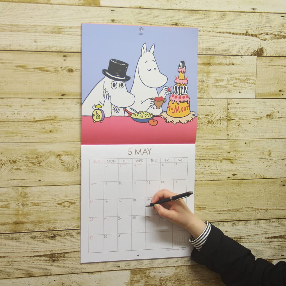 Gakken Staful Moomin 2022 Wall DM12005 Calendar, Square,