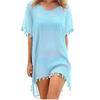 Women Beachwear Swimwear Tassel Bikini Cover Up Summer Beach Dress