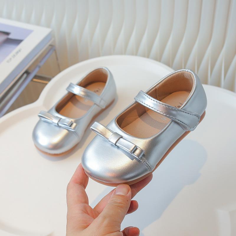 Girls shoes small leather shoes 2025 spring and autumn new little girl single shoes medium and older children's versatile soft sole children's prince