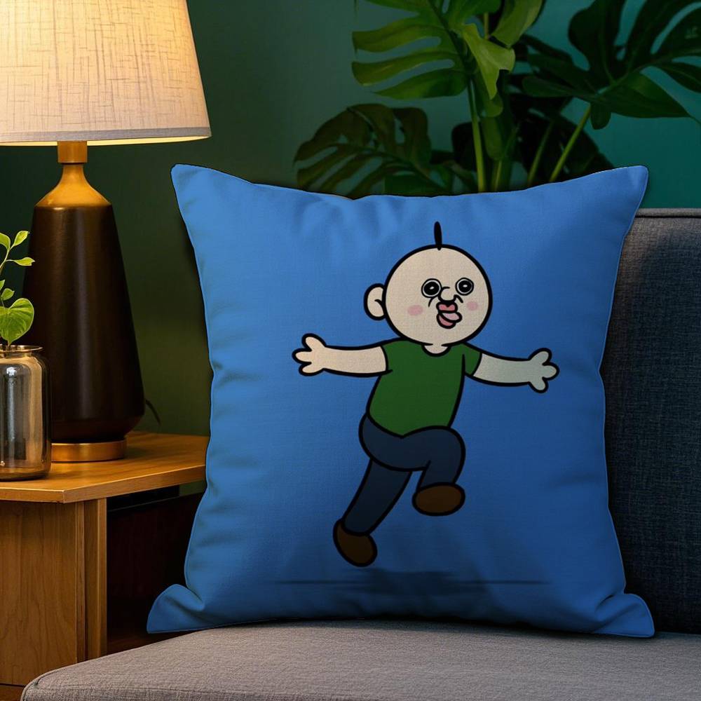 Funny Bbangbbangs Diary Pillow Case Plush Fabric Soft Double Sided Print Sofa Cushion Cover Throw Pillow Covers