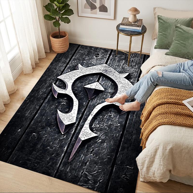 Warcraft Symbol Living Room Nonslip Area Rug Soft Carpet For Bedroom Game Playroom Sofa Office Home Decor Doormat Christmas Gift C9301990