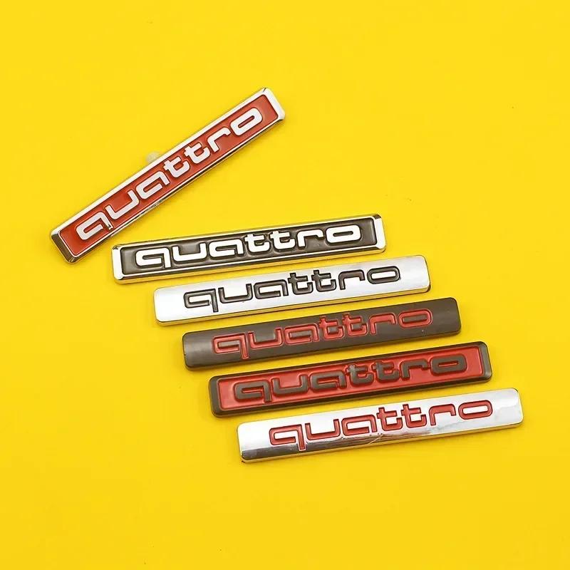 Q8 for a8 Quatrro ABS Car Rear Trunk Sticker Side Emblem Decals A6 A7 A8 Q3 RSQ3 RSQ5 A3 A4 A5 Q5 Q7 TT S3 S4 Accessories