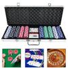 Chips Set Texas Cards Poker Dice Decks Set Accessories for Casino Game 500pcs