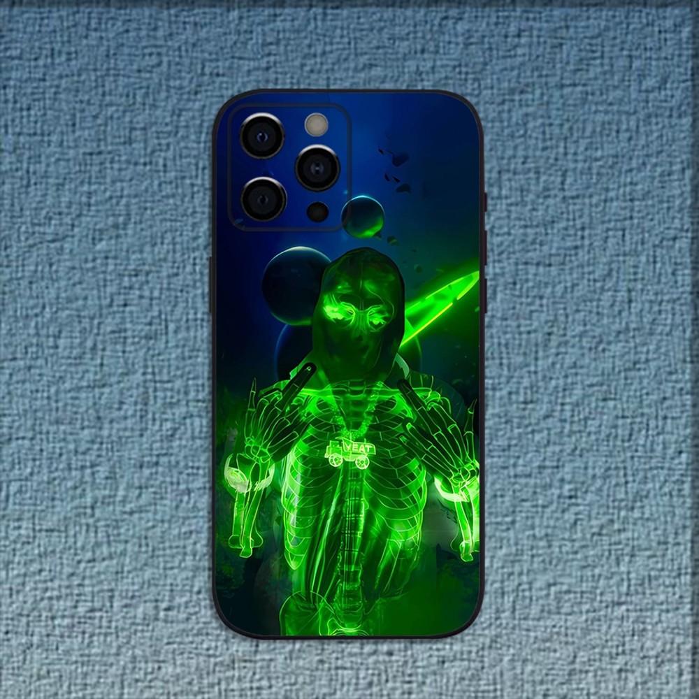 Y-Yeat Rapper AfterLyfe Telefoonhoesje Voor iPhone 16,15,14,13,12,11,Pro,X,XS,Max,XR,Plus,Mini Zwart Zacht Hoesje