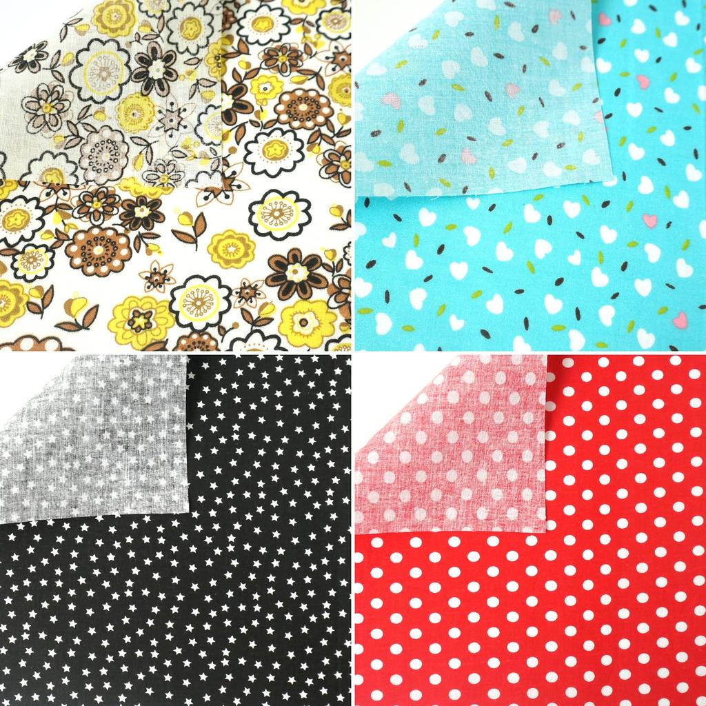 Blumen-Patchwork-Stoff Bedruckt Zuschnitt Niedlich Glücklich DIY 25x25cm 56-teiliges Set, 100% Baumwolle, Stoff, Stoffreste, Tasche, Basteln,