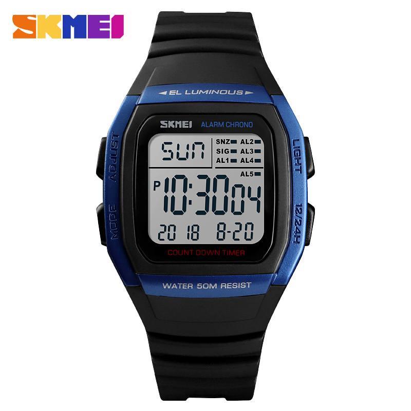 SKMEI Luxury Brand Men's Sports Watches LED Digital Watch Men Waterproof Military Wrist Watches